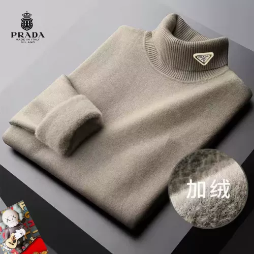 Prada Sweaters Long Sleeved For Men #1384514 $48.00 USD, Wholesale Replica Prada Sweaters