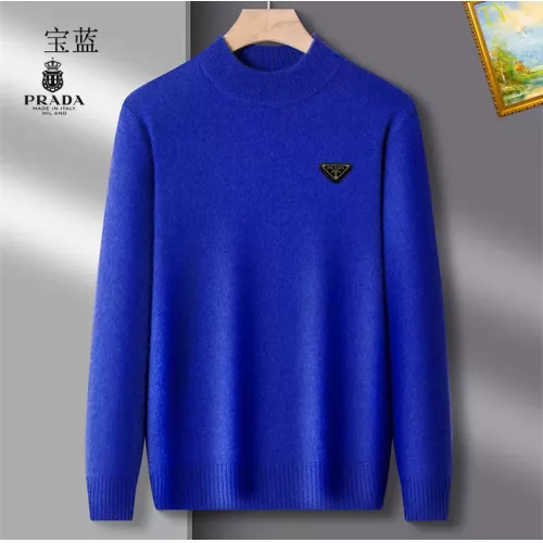 Prada Sweaters Long Sleeved For Men #1384556 $42.00 USD, Wholesale Replica Prada Sweaters
