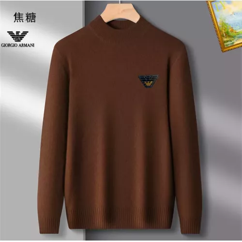 Armani Sweaters Long Sleeved For Men #1384686 $42.00 USD, Wholesale Replica Armani Sweaters