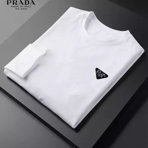 Replica Prada T-Shirts Long Sleeved For Unisex #1385062 $34.00 USD for Wholesale