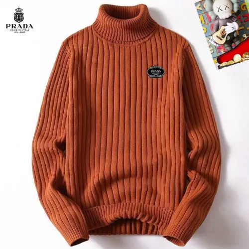 Prada Sweaters Long Sleeved For Men #1385161 $42.00 USD, Wholesale Replica Prada Sweaters
