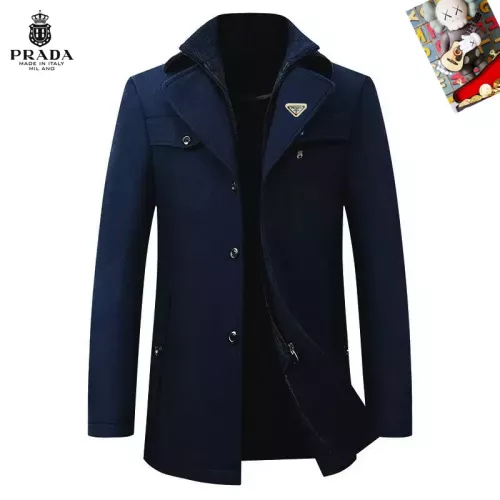 Prada Coat Long Sleeved For Men #1385453 $80.00 USD, Wholesale Replica Prada Coats