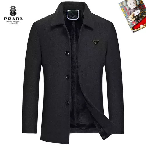 Prada Coat Long Sleeved For Men #1385516 $80.00 USD, Wholesale Replica Prada Coats
