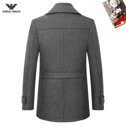 Replica Armani Coat Long Sleeved For Men #1385535 $80.00 USD for Wholesale