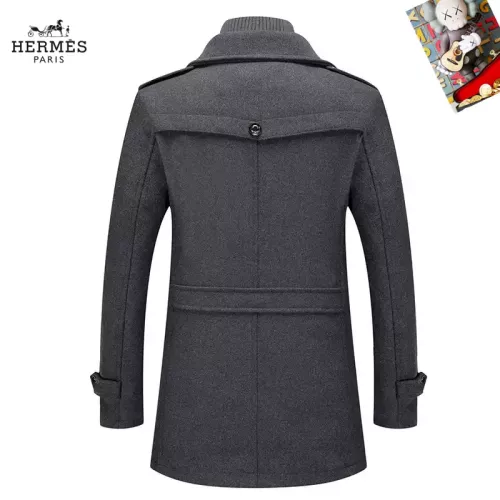 Replica Hermes Coats Long Sleeved For Men #1385551 $80.00 USD for Wholesale