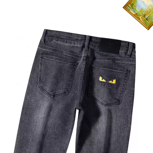 Replica Fendi Jeans For Men #1385943 $48.00 USD for Wholesale
