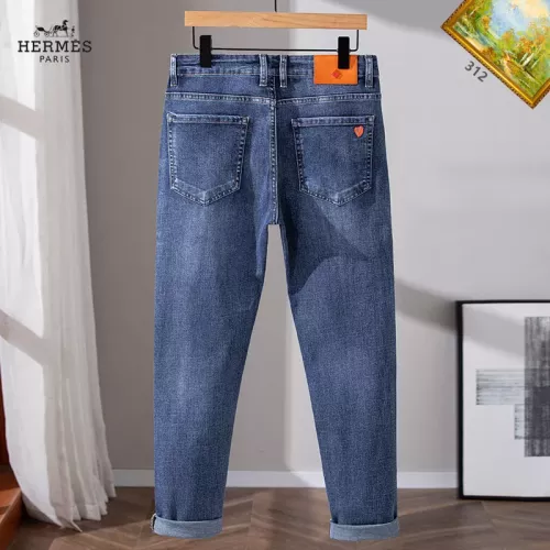 Replica Hermes Jeans For Men #1385952 $48.00 USD for Wholesale