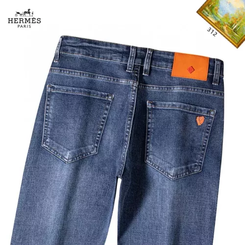 Replica Hermes Jeans For Men #1385952 $48.00 USD for Wholesale
