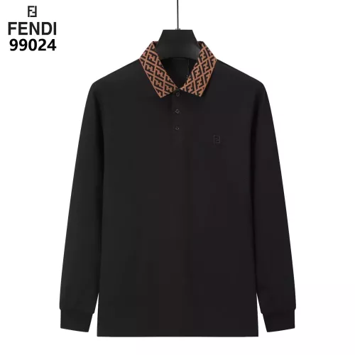 Fendi T-Shirts Long Sleeved For Men #1386263 $40.00 USD, Wholesale Replica Fendi T-Shirts