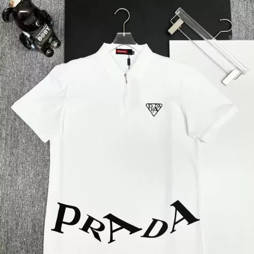 Prada T-Shirts Short Sleeved For Men #1386648 $38.00 USD, Wholesale Replica Prada T-Shirts