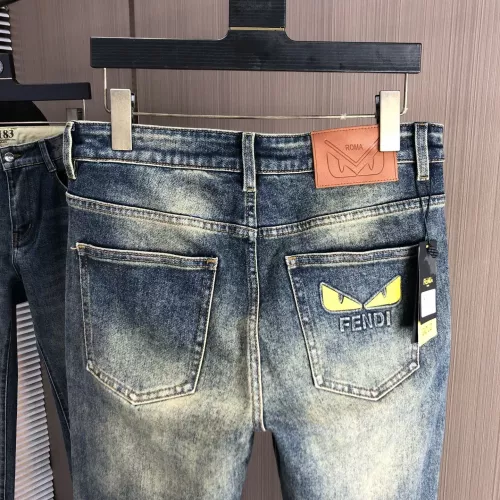 Replica Fendi Jeans For Men #1386855 $80.00 USD for Wholesale