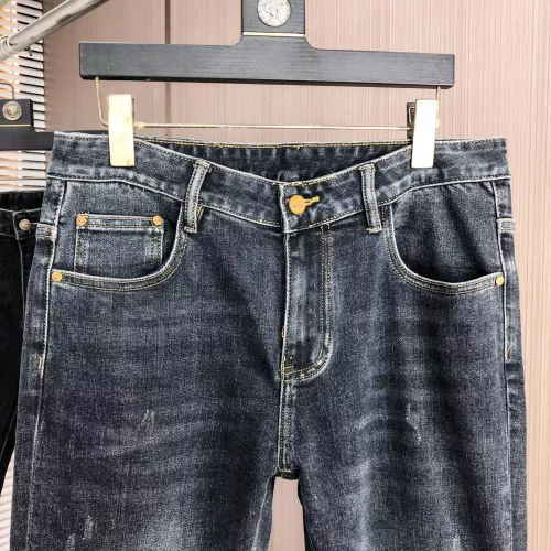Replica Fendi Jeans For Men #1386856 $80.00 USD for Wholesale