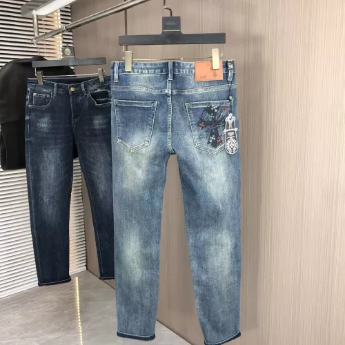 Replica Chrome Hearts Jeans For Men #1386865 $80.00 USD for Wholesale