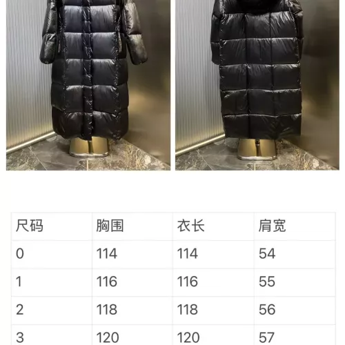 Replica Moncler Down Feather Coat Long Sleeved For Women #1386955 $172.00 USD for Wholesale