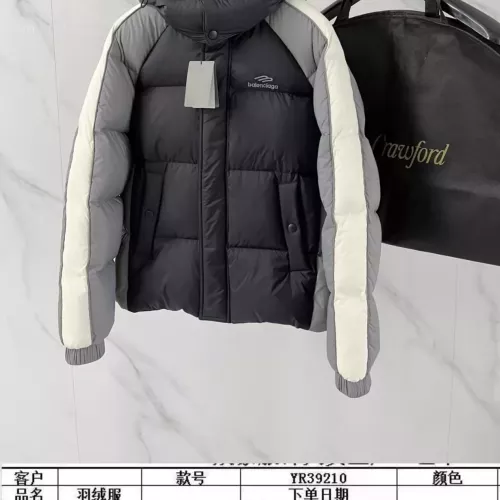 Replica Balenciaga Down Feather Coat Long Sleeved For Men #1387241 $261.16 USD for Wholesale