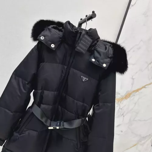 Replica Prada Down Feather Coat Long Sleeved For Women #1387261 $261.16 USD for Wholesale