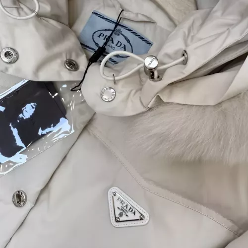 Replica Prada Down Feather Coat Long Sleeved For Women #1387262 $323.97 USD for Wholesale