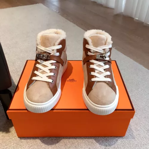 Replica Hermes High Tops Shoes For Women #1387555 $145.00 USD for Wholesale