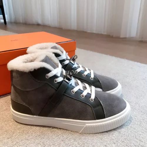 Replica Hermes High Tops Shoes For Men #1387556 $145.00 USD for Wholesale