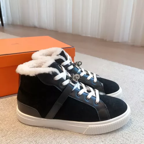 Replica Hermes High Tops Shoes For Women #1387561 $145.00 USD for Wholesale
