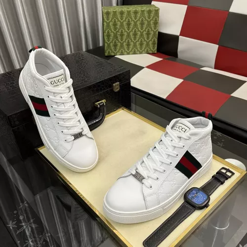 Replica Gucci High Tops Shoes For Men #1387722 $88.00 USD for Wholesale