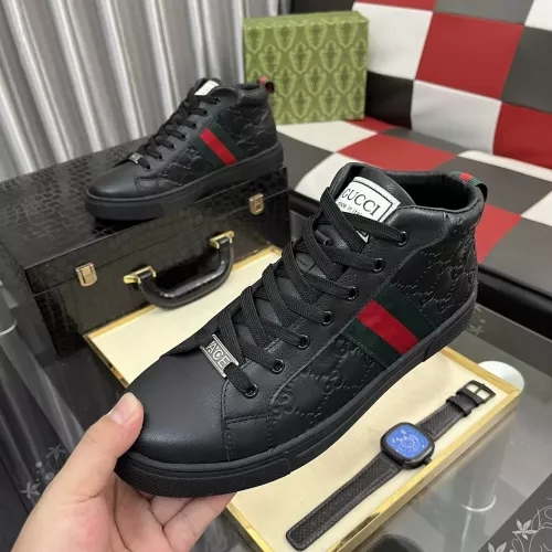 Gucci High Tops Shoes For Men #1387724 $88.00 USD, Wholesale Replica Gucci High Tops Shoes