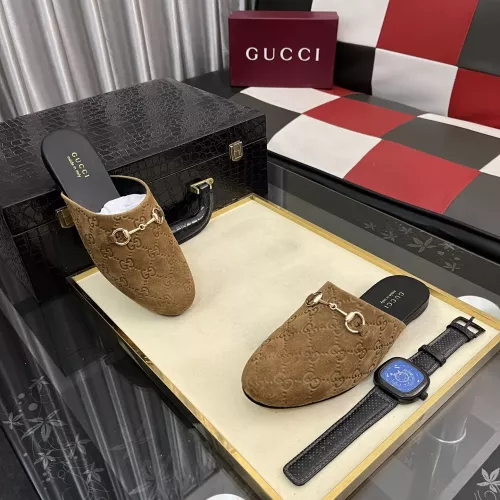 Replica Gucci Slippers For Men #1387834 $92.00 USD for Wholesale