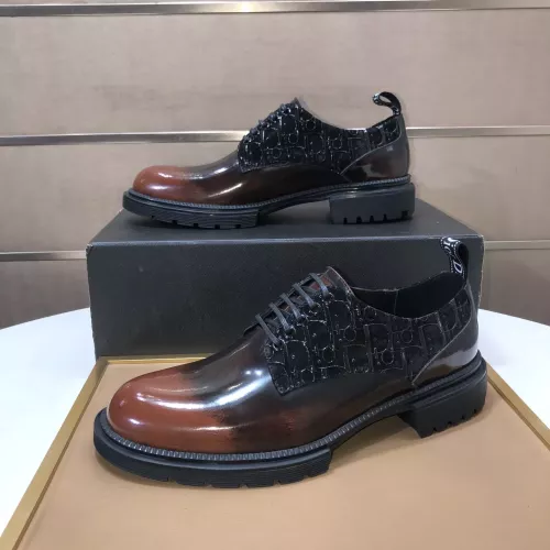 Replica Christian Dior Leather Shoes For Men #1387862 $128.00 USD for Wholesale