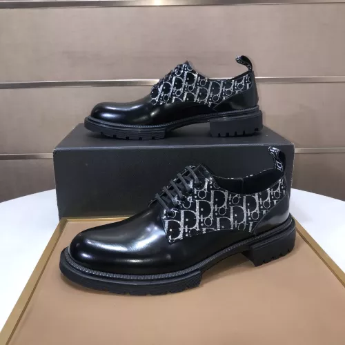 Replica Christian Dior Leather Shoes For Men #1387863 $128.00 USD for Wholesale