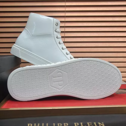 Replica Philipp Plein PP High Tops Shoes For Men #1387888 $92.00 USD for Wholesale