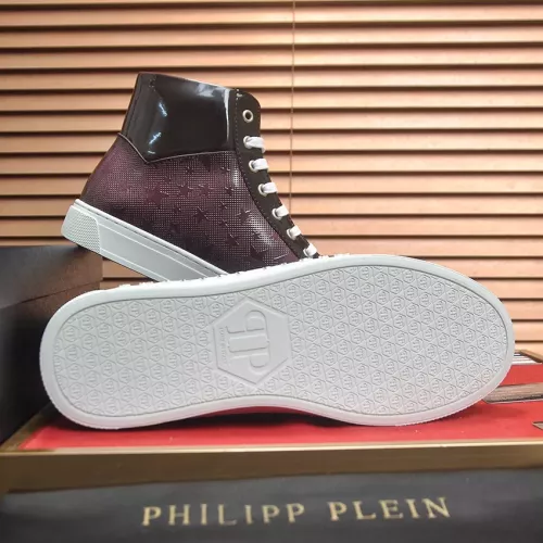 Replica Philipp Plein PP High Tops Shoes For Men #1387889 $92.00 USD for Wholesale