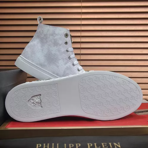 Replica Philipp Plein PP High Tops Shoes For Men #1387896 $92.00 USD for Wholesale