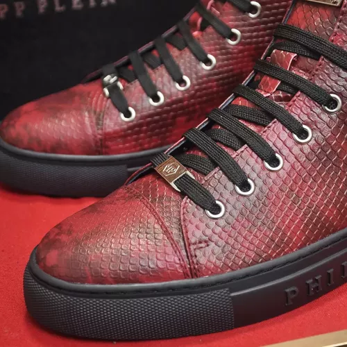 Replica Philipp Plein PP High Tops Shoes For Men #1387899 $92.00 USD for Wholesale