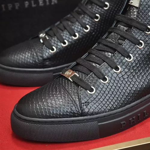 Replica Philipp Plein PP High Tops Shoes For Men #1387903 $92.00 USD for Wholesale