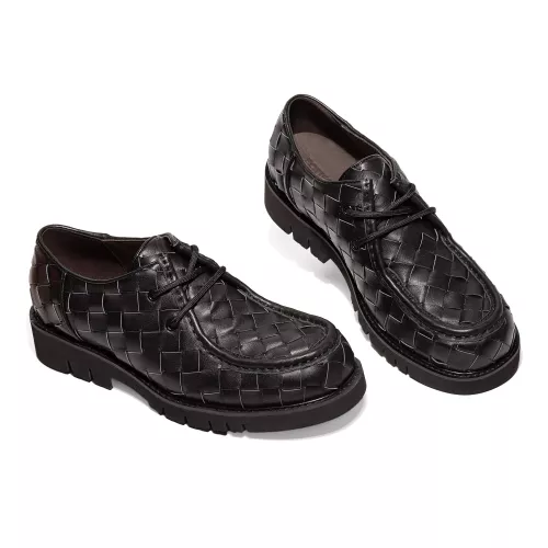 Replica Bottega Veneta BV Leather Shoes For Women #1387969 $145.00 USD for Wholesale