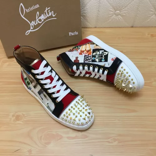 Replica Christian Louboutin High Top Shoes For Men #1388022 $96.00 USD for Wholesale