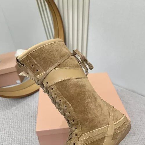 Replica MIU MIU Boots For Women #1388322 $140.00 USD for Wholesale