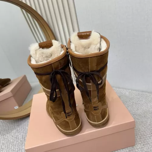 Replica MIU MIU Boots For Women #1388323 $140.00 USD for Wholesale