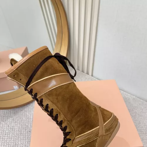 Replica MIU MIU Boots For Women #1388323 $140.00 USD for Wholesale