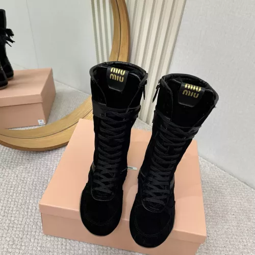 Replica MIU MIU Boots For Women #1388324 $140.00 USD for Wholesale