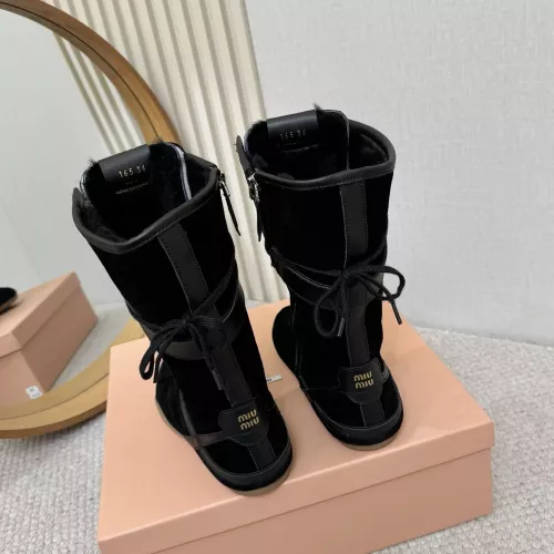 Replica MIU MIU Boots For Women #1388324 $140.00 USD for Wholesale
