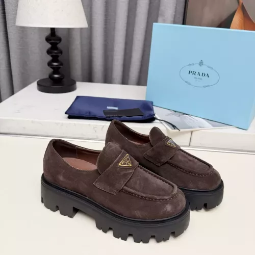 Prada Loafers For Women #1388397 $100.00 USD, Wholesale Replica Prada Leather Shoes