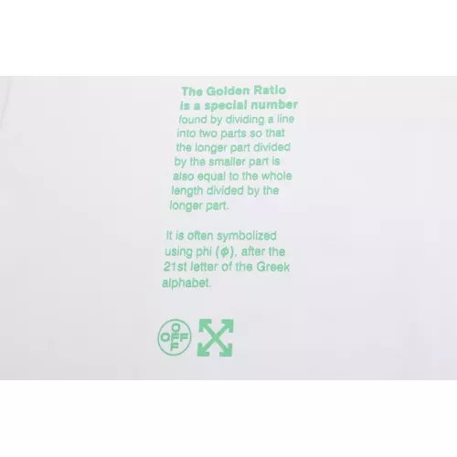 Replica Off-White T-Shirts Short Sleeved For Unisex #1389754 $39.00 USD for Wholesale