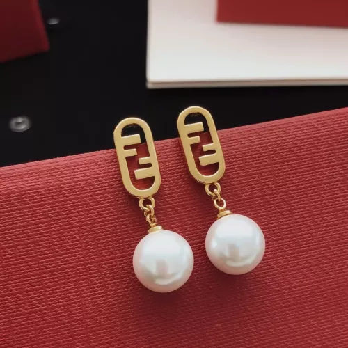 Fendi Earrings For Women #1390013 $27.00 USD, Wholesale Replica Fendi Earrings