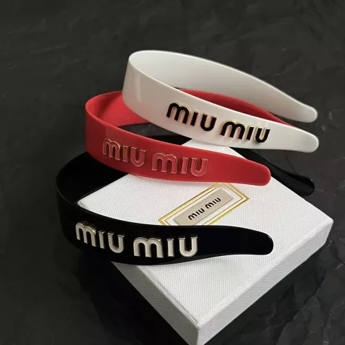 Replica MIU MIU Headband For Women #1390336 $45.00 USD for Wholesale