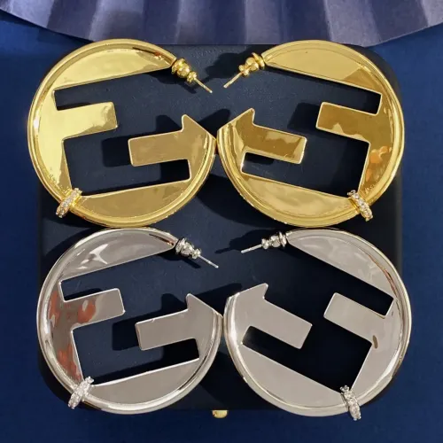 Replica Fendi Earrings For Women #1390933 $32.00 USD for Wholesale
