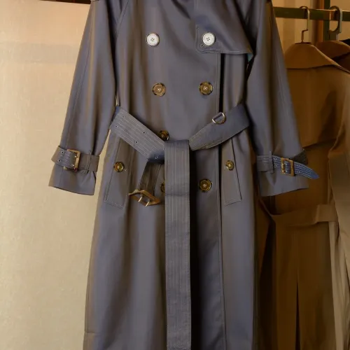 Burberry Trench Coat Long Sleeved For Women #1391046 $172.00 USD, Wholesale Replica Burberry Trench Coat