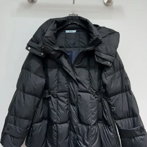 Prada Down Feather Coat Long Sleeved For Women #1391144 $128.00 USD, Wholesale Replica Prada Down Feather Coat