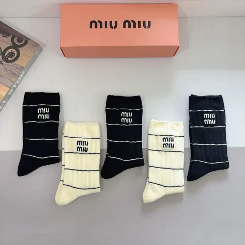 Replica MIU MIU Socks #1391162 $29.00 USD for Wholesale