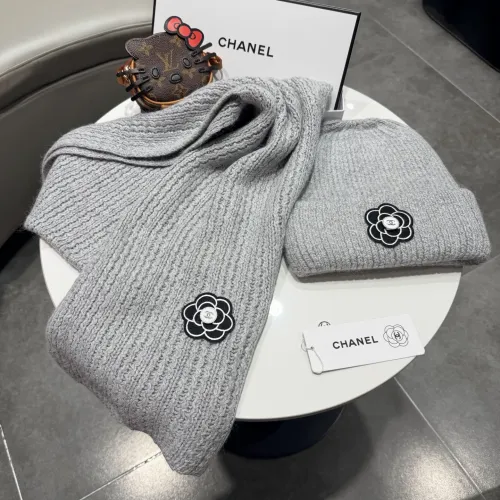 Replica Chanel Hat and Scarf Set #1391452 $64.00 USD for Wholesale